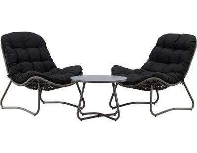 Ensemble détente 2 chaises et table basse Cala