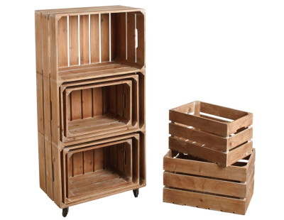 Ensemble étagère et caisses de rangement