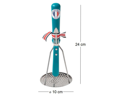 Ensemble presse purée et éplucheur (Bleu)