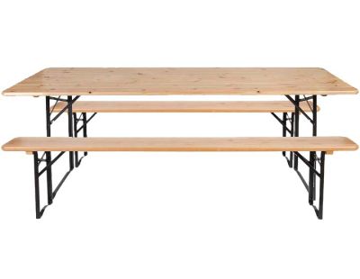 Ensemble table et banc de jardin Brasseur (Unitaire)