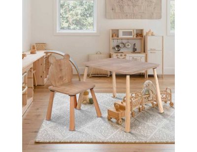 Ensemble table et chaise enfant en aggloméré Bizzy (Modèle 5)