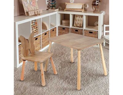 Ensemble table et chaise enfant en aggloméré Bizzy (Modèle 4)