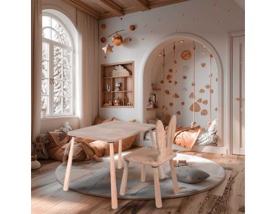 Ensemble table et chaise enfant en aggloméré Bizzy (Modèle 3)