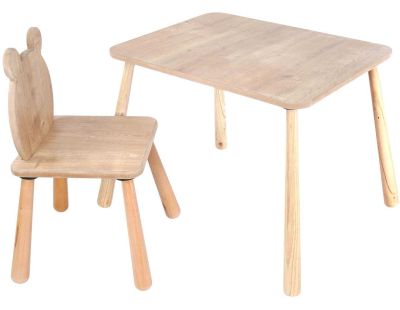 Ensemble table et chaise enfant en aggloméré Bizzy (Modèle 5)