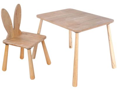 Ensemble table et chaise enfant en aggloméré Bizzy (Modèle 3)