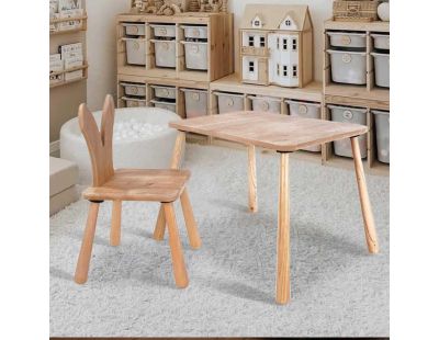 Ensemble table et chaise enfant en aggloméré Bizzy (Modèle 2)