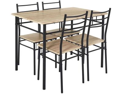 Ensemble table de repas avec 4 chaises Loka
