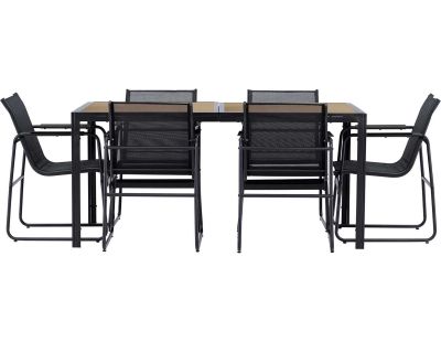 Ensemble table de repas et 6 chaises extérieures Lampedusa