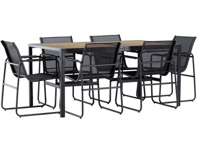 Ensemble table de repas et 6 chaises extérieures Lampedusa