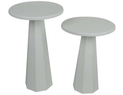 Ensemble de 2 tables d'appoint Lilyum (Blanc)