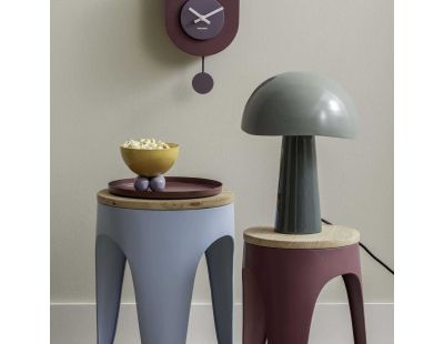 Ensemble de 2 tabourets Double Funky (Bleu et Mauve foncé)
