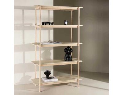 Etagère 120 x 40 x 190 cm Heim (Bois clair)