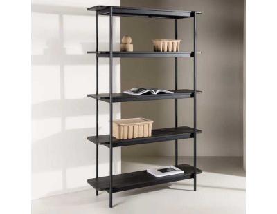 Etagère 120 x 40 x 190 cm Heim (Noir)