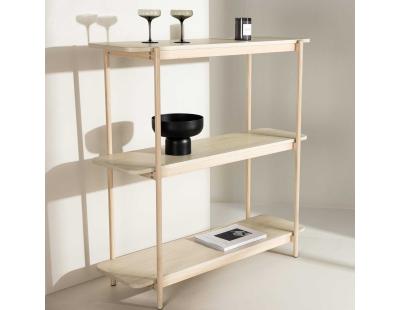 Etagère 120 x 40 x 120 cm Heim (Bois clair)
