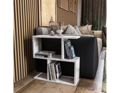 Etagère en aggloméré effet marbre Life (Marbre blanc)