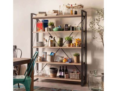 Etagère en aggloméré et métal Cosmo Fix
