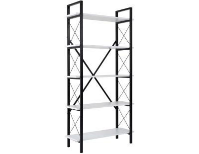 Etagère en aggloméré et métal Elysian (Blanc, Noir)