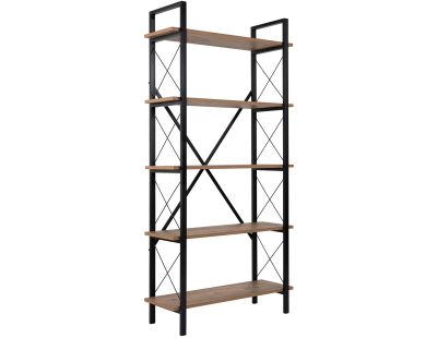 Etagère en aggloméré et métal Elysian (Pin, Noir)