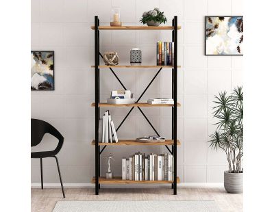 Etagère en aggloméré et métal Nero