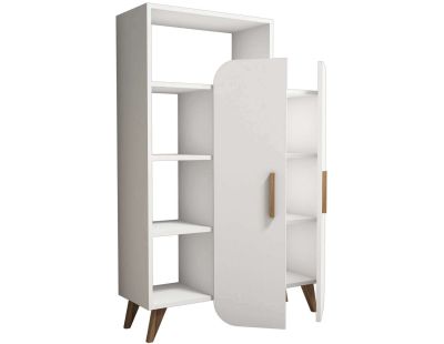 Etagère en aggloméré avec portes fermées Form (Blanc)