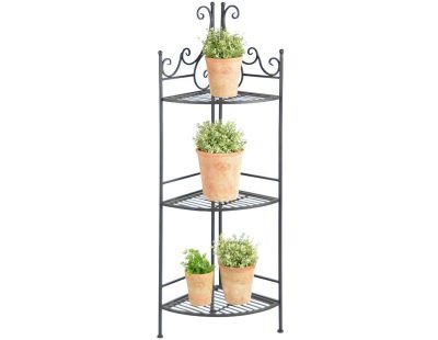 Etagère pliante à plantes Arabesques (Angle 3 niveaux)