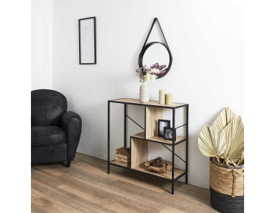 Etagère en bois et métal Edison (80 x 30 x 79.5 cm)