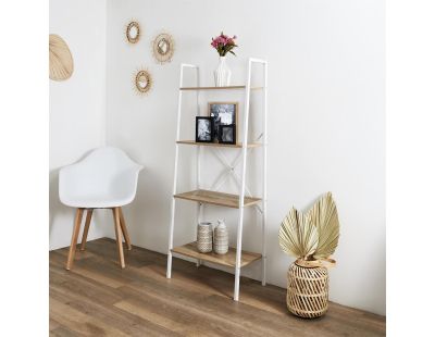 Etagère en bois et métal 60 x 32.5 x 148 cm Nina
