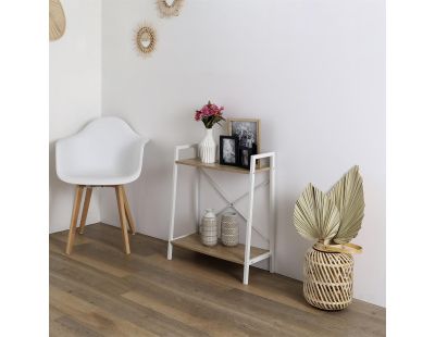 Etagère en bois et métal 60 x 27 x 70 cm Nina