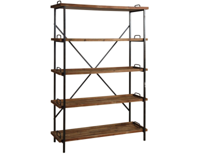Etagère en bois et métal 5 niveaux