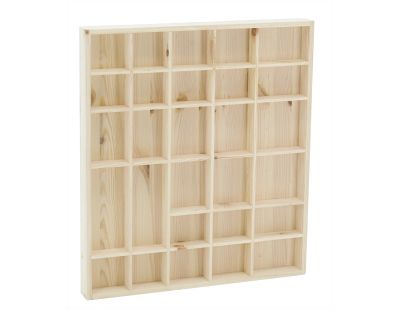 Etagère à casier en pin brut (45x4x40 cm)