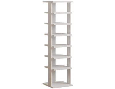 Etagère à chaussures en aggloméré Ayka (Blanc)
