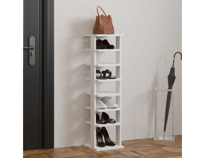 Etagère à chaussures en aggloméré Ayka (Blanc)