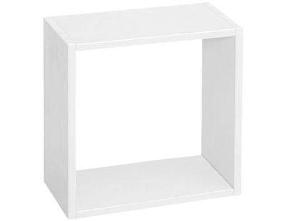 Etagère cube modulable en pin 32 x 32 x 17 cm (Blanc)
