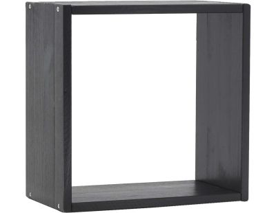 Etagère cube modulable en pin 32 x 32 x 17 cm (Noir)