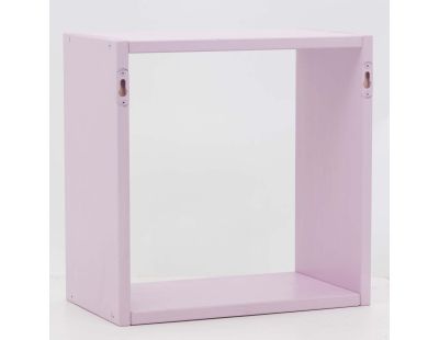Etagère cube modulable en pin 32 x 32 x 17 cm (Rose)