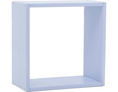 Etagère cube modulable en pin 32 x 32 x 17 cm (Bleu)