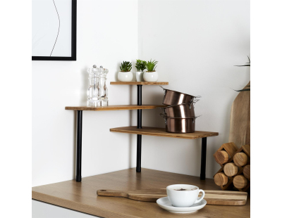 Etagère de cuisine d'angle modulable 3 niveaux