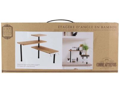 Etagère de cuisine d'angle modulable 3 niveaux