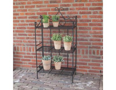 Etagère pliante à plantes Arabesques (Droite 3 niveaux)