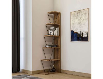 Etagère effet bois et métal Tlos