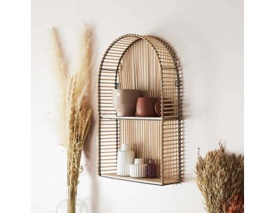 Etagère fenêtre en métal et MDF Java