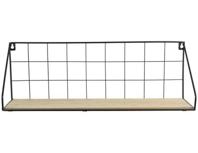 Etagère filaire en bois et métal 45 cm