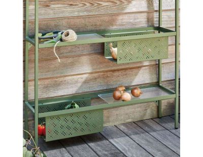Etagère de jardin en acier 3 étagères Grosser (Vert)