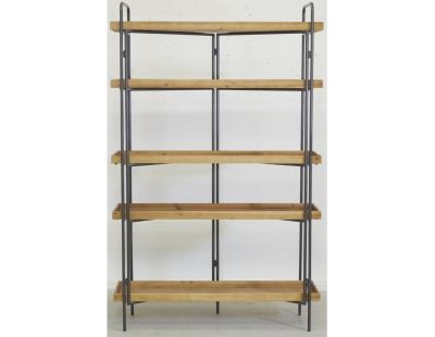 Etagère 5 niveaux en bois et métal (Droite)