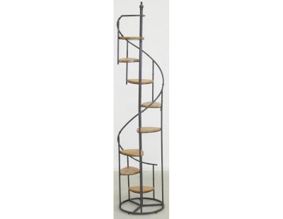 Étagère escalier en bois et métal