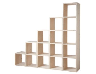 Etagère modulable 4 cases en épicéa (4 cases)