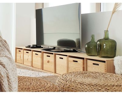 Étagère modulaire en pin massif Dinamic (5 tablettes)