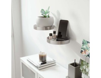 Etagère murale Perch (Lot de 2) (Nickel)