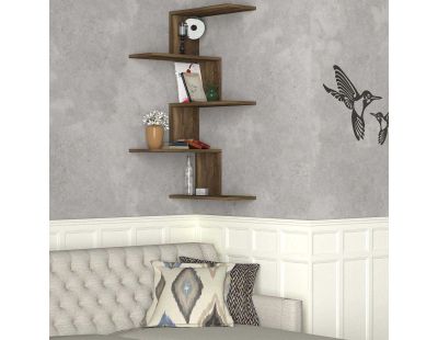 Etagère murale d'angle en aggloméré Caniko