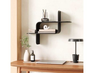 Étagère murale en bois Shelf (Noir)